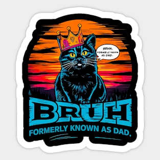 Retro I Do What I Want Funny Cat Lover, Cat Dad, Cat fathers funny Sticker